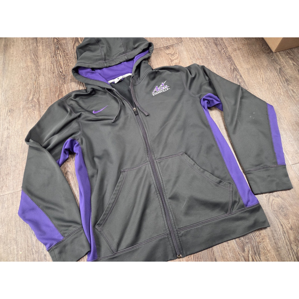 Nike University of Evansville Aces Full Zip Hoodie Sweatshirt Jacket Size Small